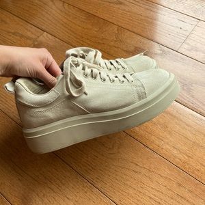 Zara Leather Platform Sneaker